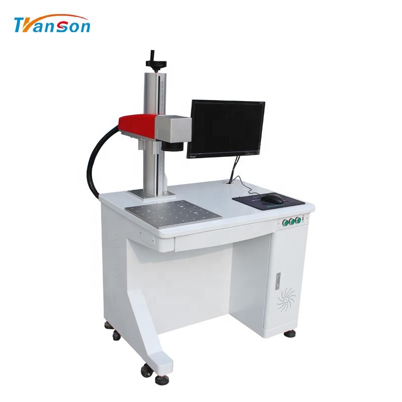 Raycus 20W Fiber Laser Marking Machine For Print on PVC Pipe PPR Tube PE Hose