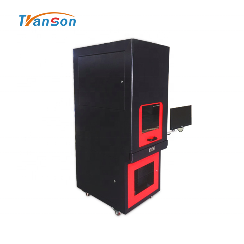 Full Enclosed Type NewFiber Laser Desktop 50W Marking MachineMark on Metal