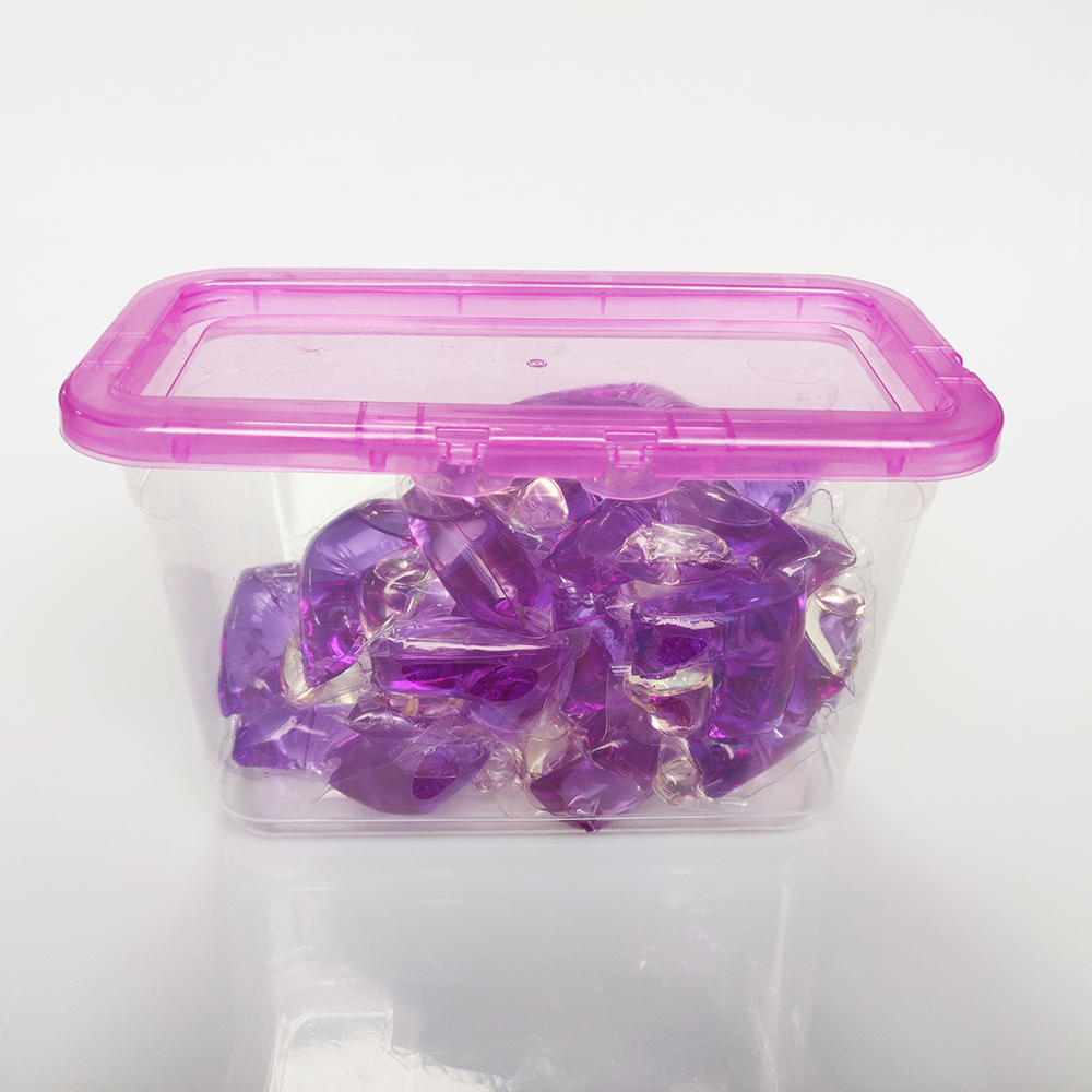 plastic box for packing laundry pods