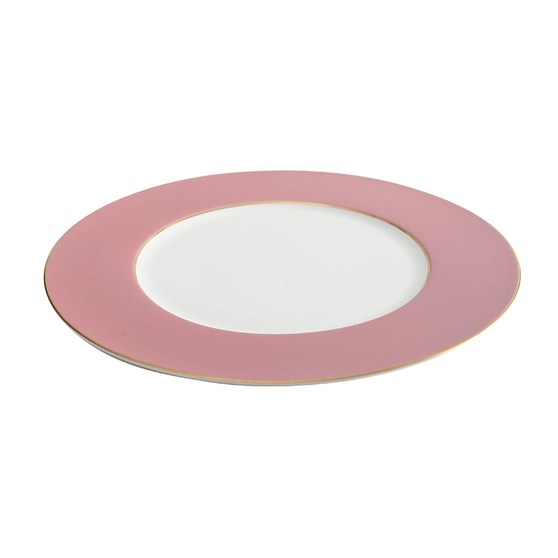 Wholesale Wedding Ceramic Charger Plate Bone China Charger Plates Dinner Dishes with Gold Rim