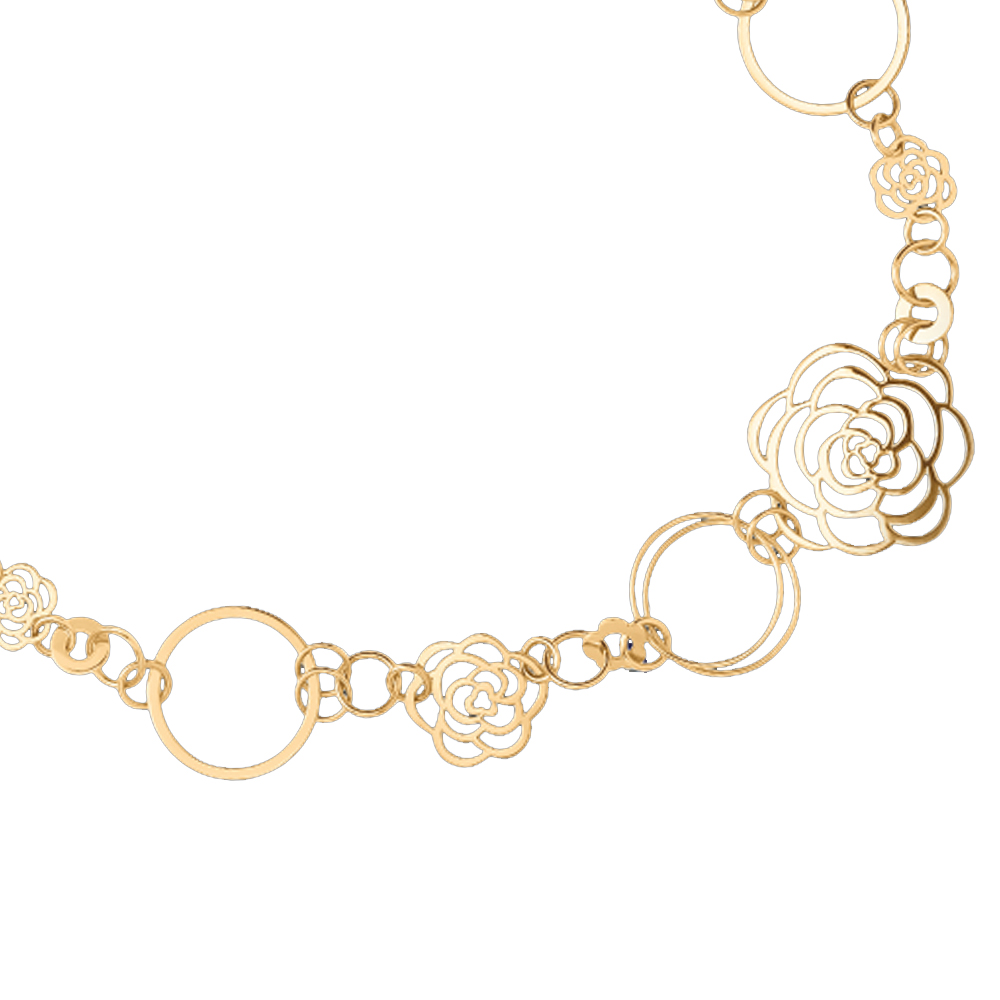 Flower design 18k gold rings earrings necklaces bracelets
