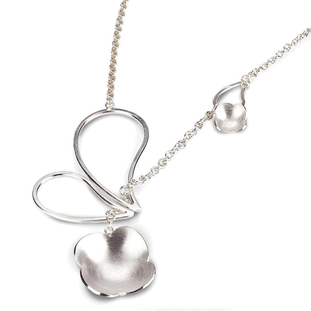 Silver butterfly clover accessories for women