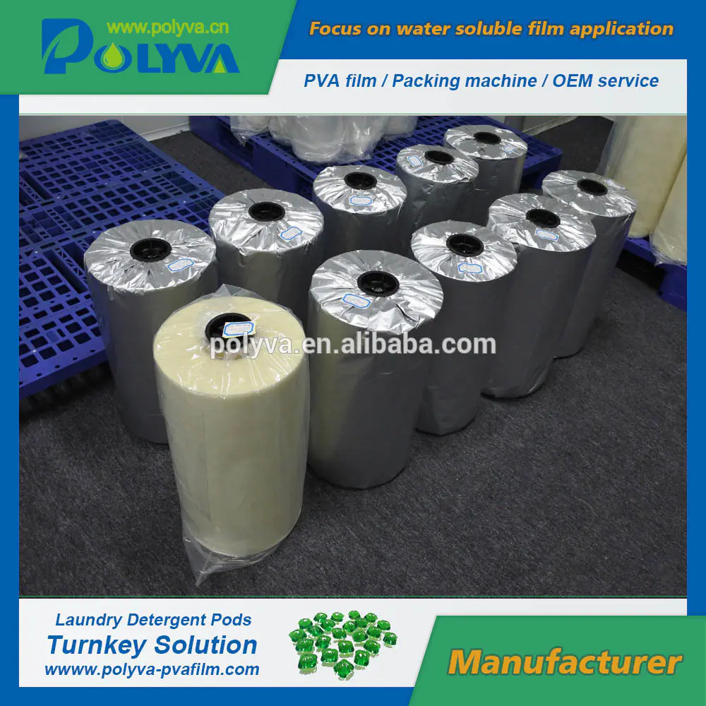 good quality special formulated pva water soluble film for liquid detergent pods cleaning soap