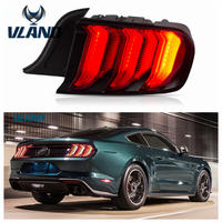 VLAND manufacturer for Car Tail lamp for Mustang LED Taillight 2015-UP for Mustang Full LED brake +DRL+turn signal taillamp