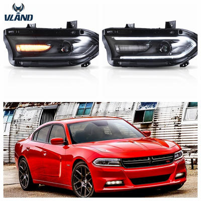 VLAND Factory Accessories For Car LED Lights For Charger LED Headlight 2015-UP with LED DRL & Flashing turn signal xenon project