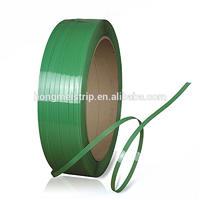 embossed polyester strap Smooth Green plastic pet strap band roll