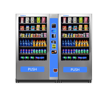 Big storage combine drink vending machine with slave cabinet