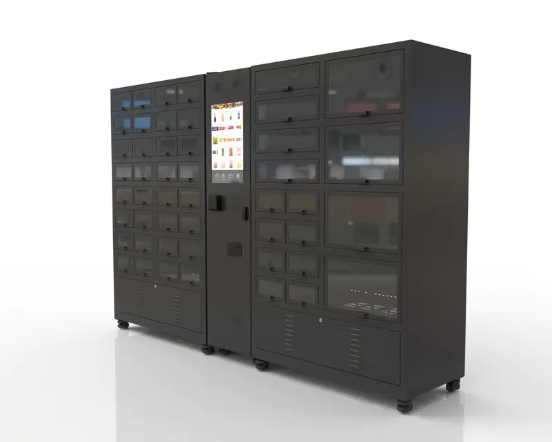 R290 environmental refrigerant cooling locker vending machine for fruit vegetable milk meat eggs dumpling cake