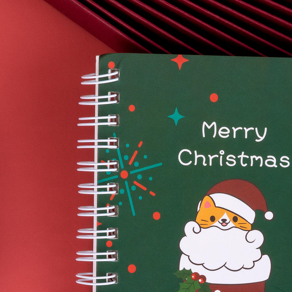 product-Dezheng-Custom A5 Spiral Coil Binding Notebook Planner Gift For Christmas-img-1