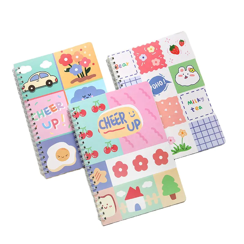 High Quality Spiral Binder Binding Exercise Book Making Line Coloring Book For Kids Cartoon