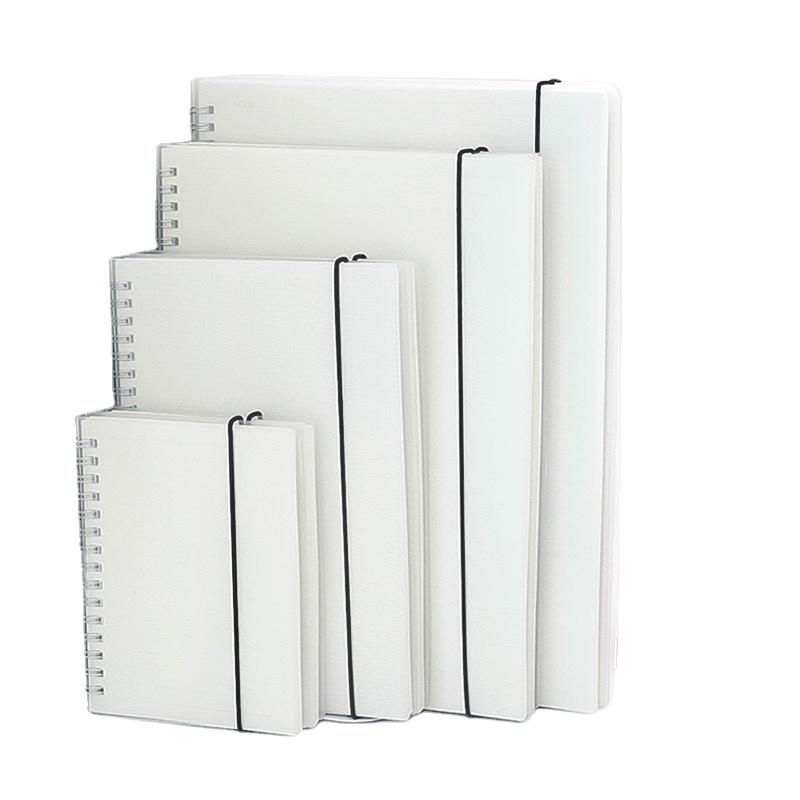 A5 Business Elastic Band Webbing Spiral Binding Notebook Cover Plastic