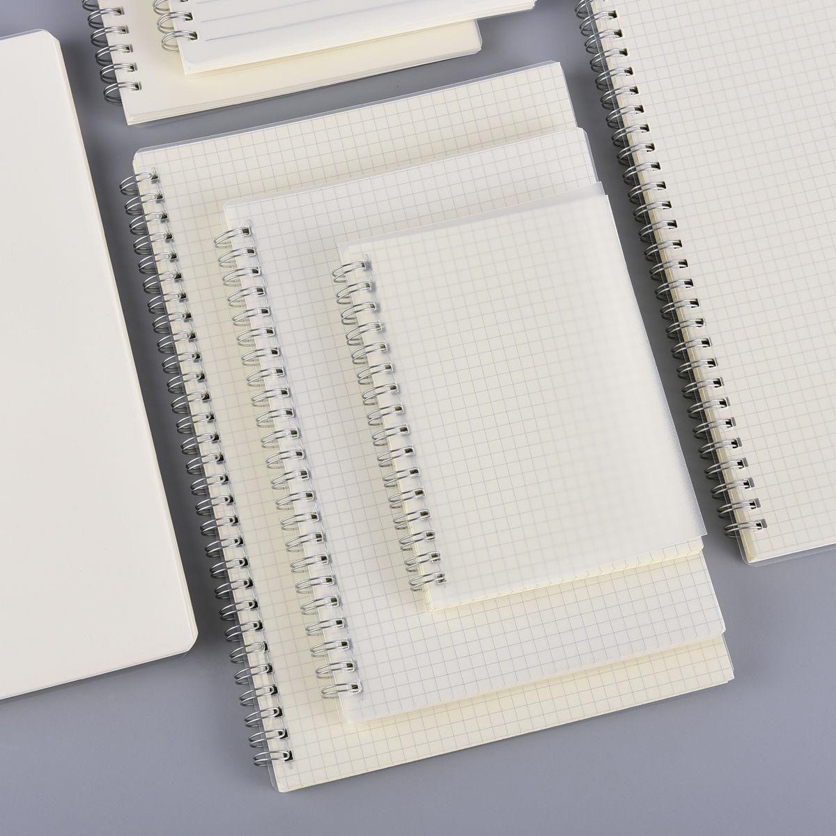 product-Dezheng-Concise New Elastic Band Notepad Paper Lined Plastic Cover Spiral Notebook-img-1