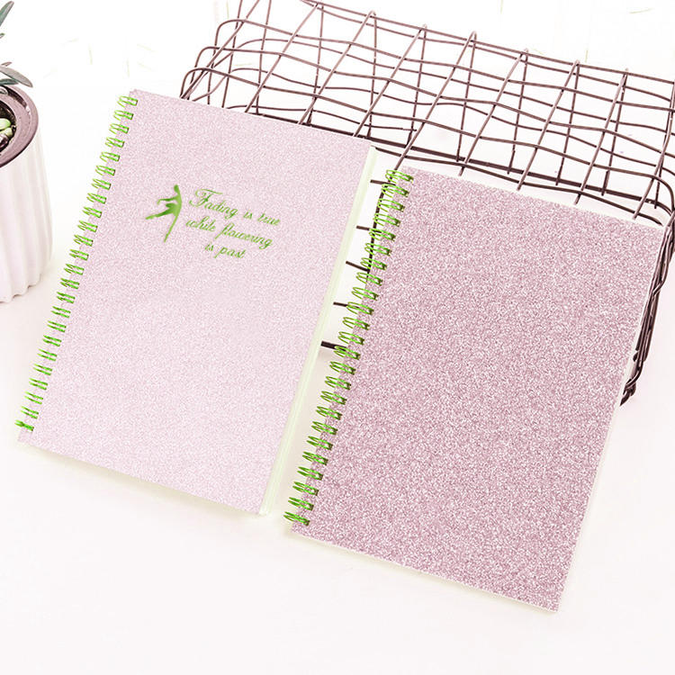 product-2019 2020 New Wholesale Sequins Shiny Glitter Cover A5 Spiral notebook-Dezheng-img-1