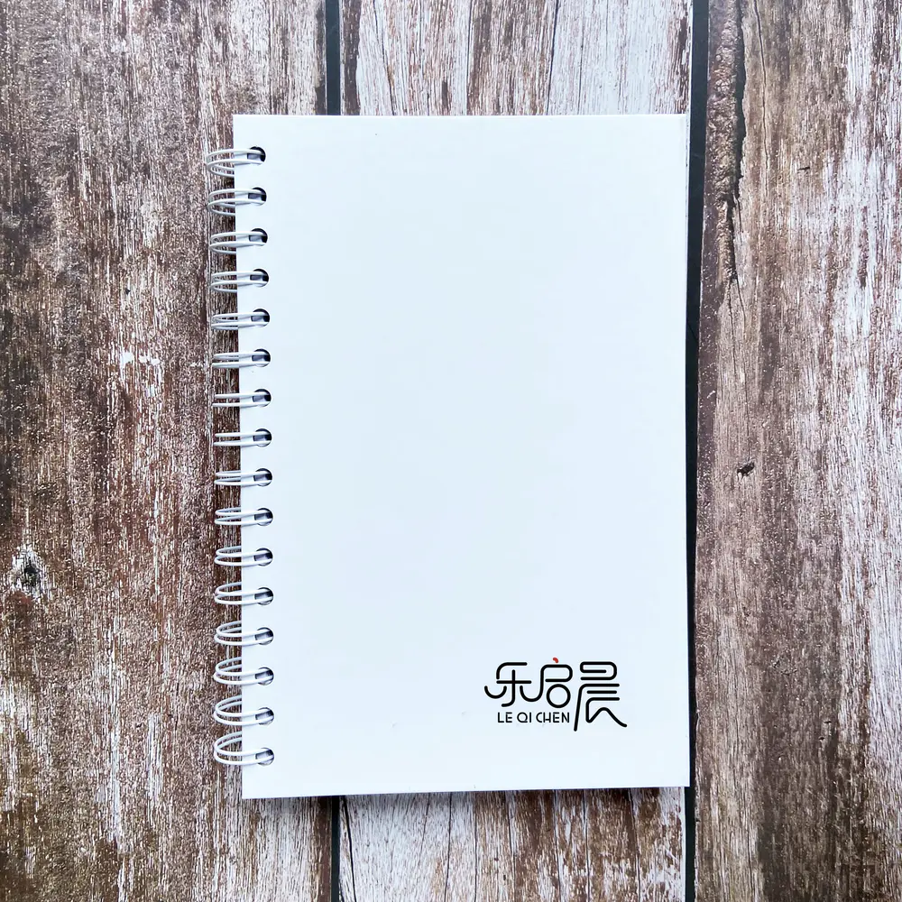Cheap Hardcover A5 Spiral Bound Black Notebook ,Spiral Hardcover Notebook with custom logo