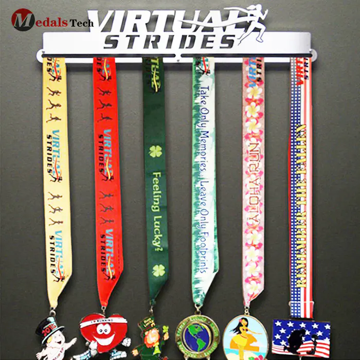 Stainless steel or iron custom metal running medal display hanger for sell