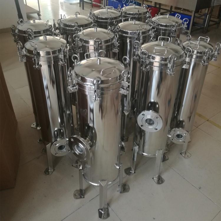 Hand trolley stainless steel 10 microns housing filter 1~7 stage 304 316L cartridge water filter system with gas air driven pump
