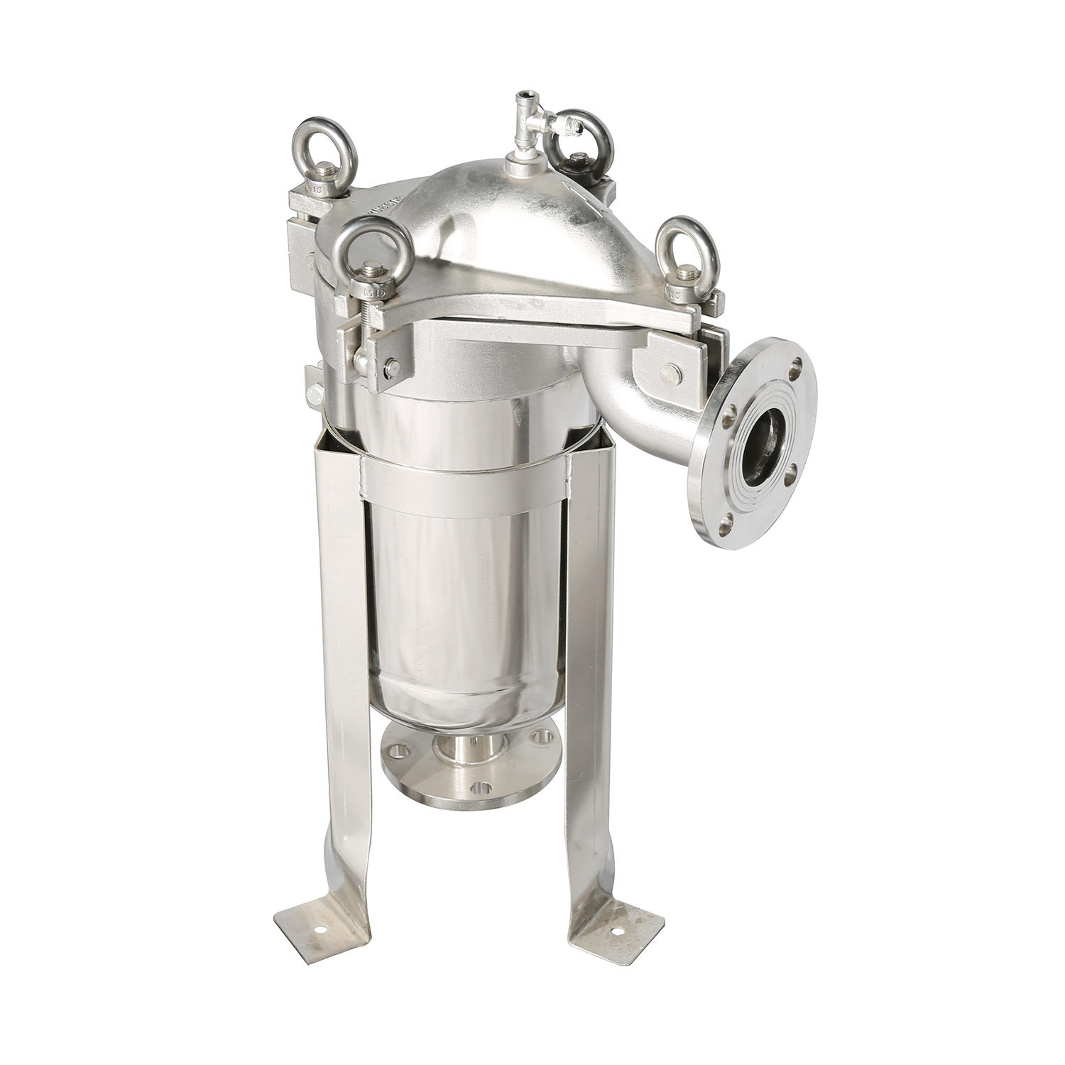 Industrial Filtration 304 316L Stainless Steel Bag Filter Housing