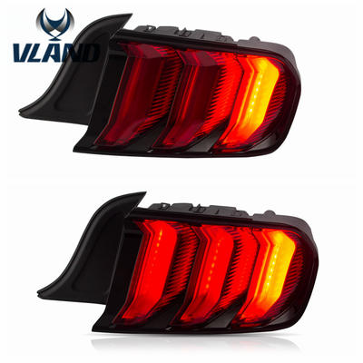 VLAND Manufacturer New Design FOR Mustang Taillights 2015 2016 2017 2018 2019 for US version LED Tail Light and Red Turn Signal