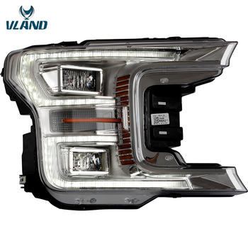 VLAND factory for Fordd F150 Head light with full LED for F150Front Lamp 2017 2018 2019 with LED Sequential indicator