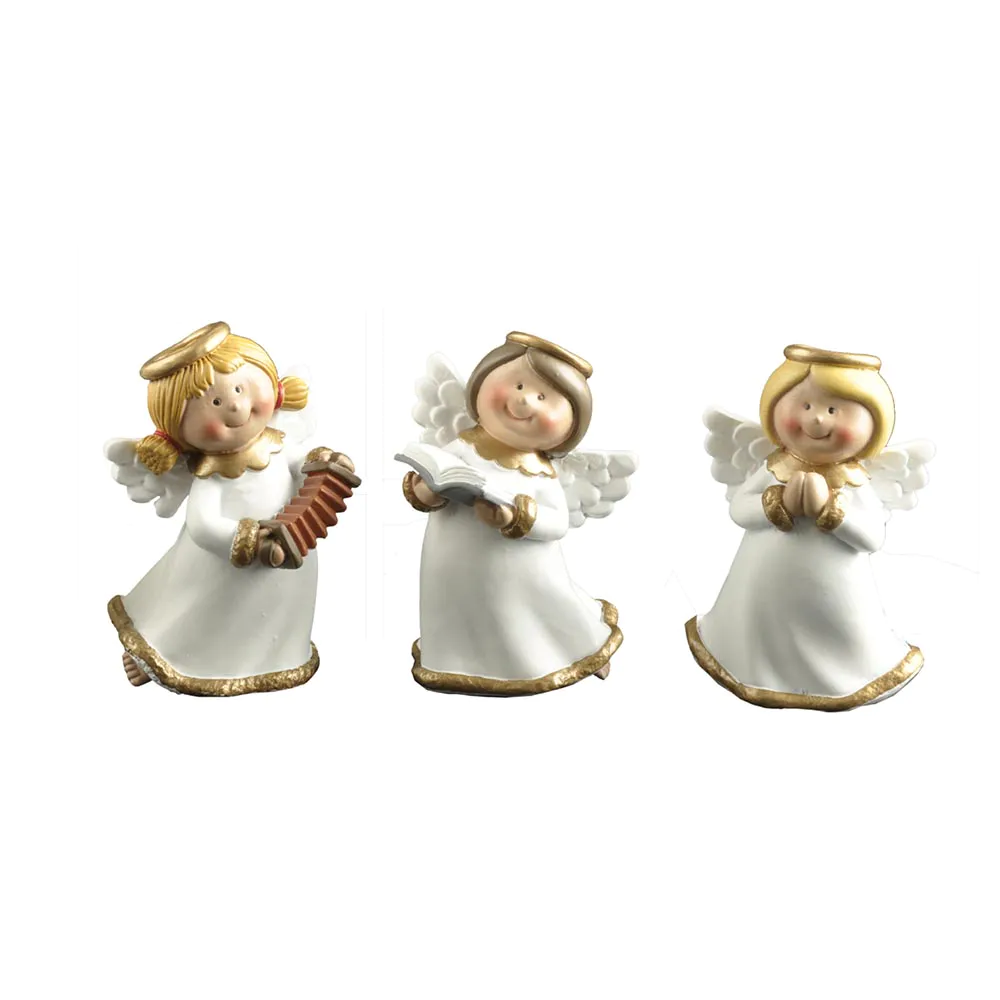 Wholesale Popular Playing Music Reading Praying Resin Angel Figurines Cherub Statue