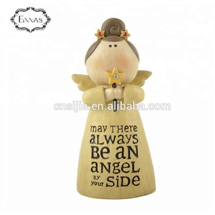 Christmas blessing angel decoration resin angel figurine