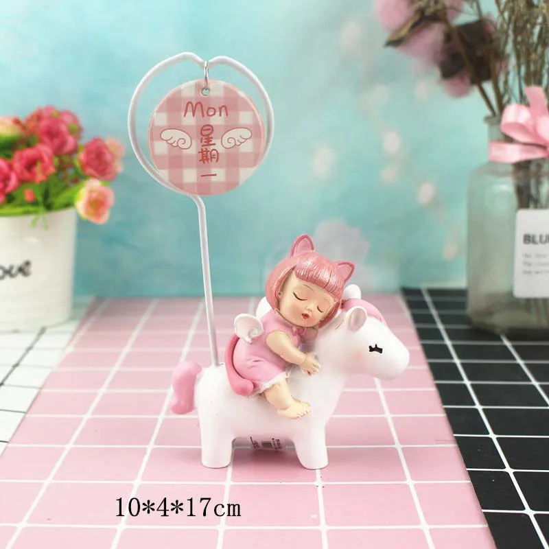 Wholesale Resin Charms Baby Sleeping Figurines Angel Statue Bobble Head Night Light Wind Chime Crystal Ball For Baby Room Decor