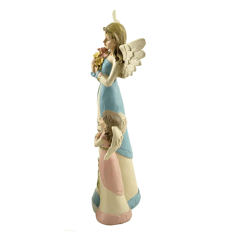 Stock Product Polyresin Flower Fairy Mother w/Daughter Spring / Garden Decoration