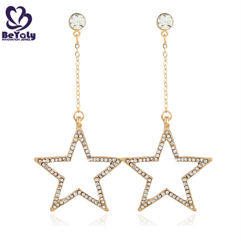 product-Hollow design silver studs and spikes earrings for girls-BEYALY-img-3
