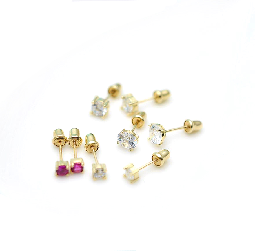 AAA Zircon 2 Gram Gold Beautiful Designed Earrings
