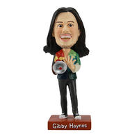Accept custom Gibby Haynes resin bobble head figure dolls for gift