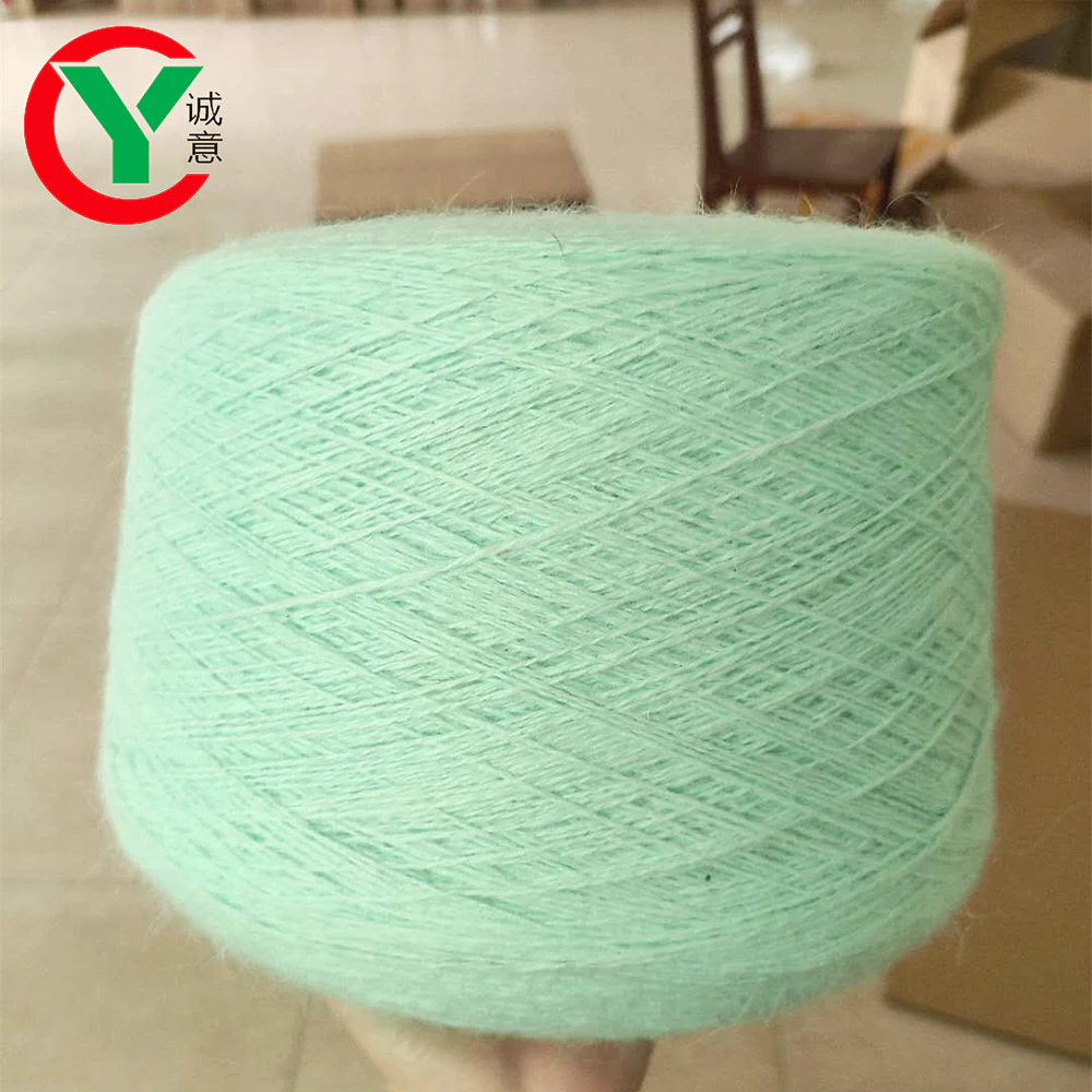Wholesale best selling angora rabbit/nylon blended hand knitting fancy yarn