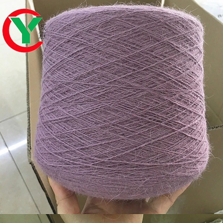 wholesale fancyOEM puffy wool angora nylon yarn blend yarn for knitting