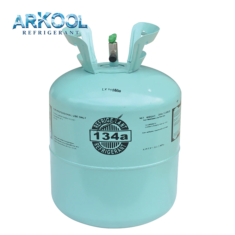99.9% High purity Refrigerant gas R134A with neutral cylinder for sale