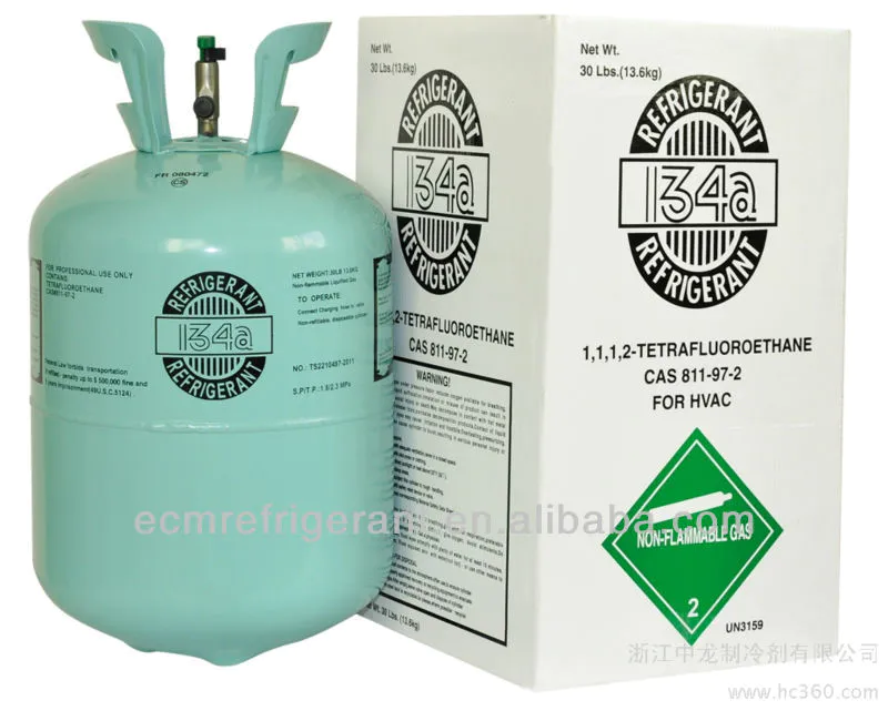 R134a refrigerant gas 13.6kg CAS 811-97-2 99.9% purity R134a factory price