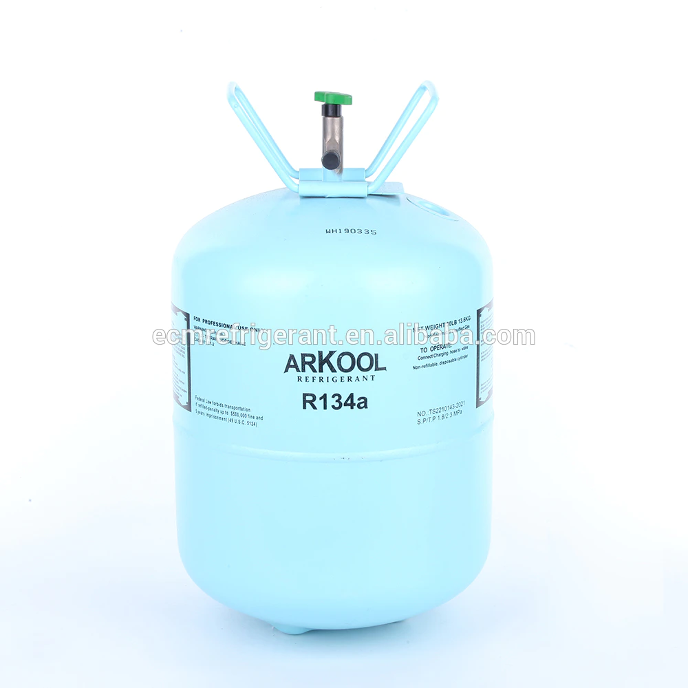price refrigerant r134a gas 13.6kg y 12kg cylinder in bottle tank