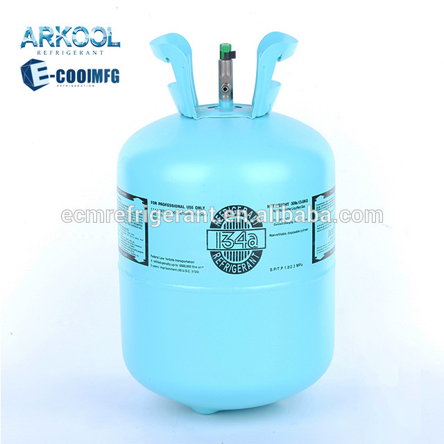 13.6kg gas cylinder r134a refrigerant gas