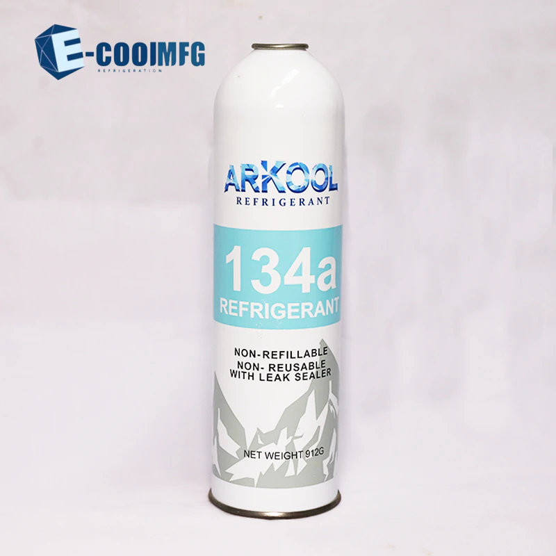 Hot selling 1000g 1kg refrigerant gas r 134 a for AUTO cool system