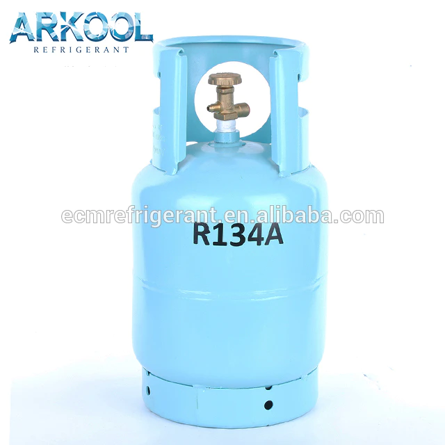 Refillable cylinder r 134 a 12kg refrigerant gas single valve/double valve for EU country