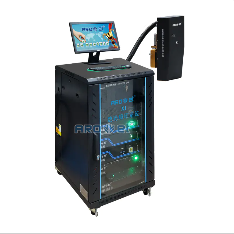 Top Side Qr Code Coding and Labeling Machine