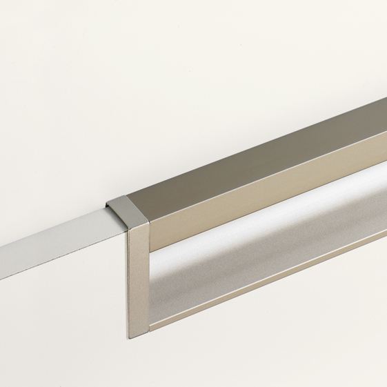 Modern aluminium edge pull cabinet edge