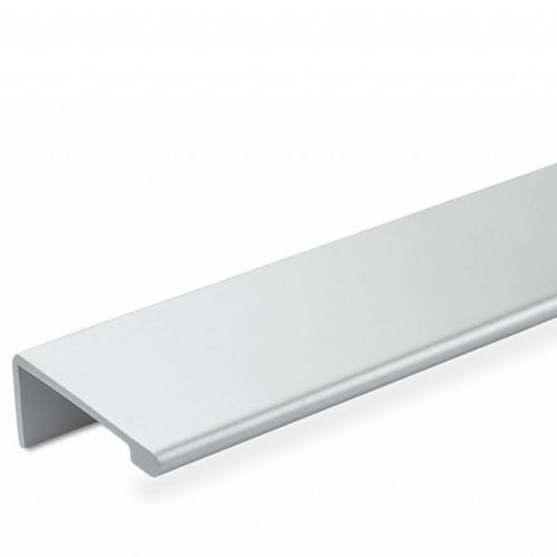 High gloss silver aluminium profiles for kitchen door