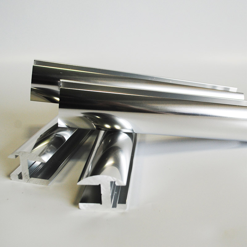 Chrome anodised aluminium shower extrusions