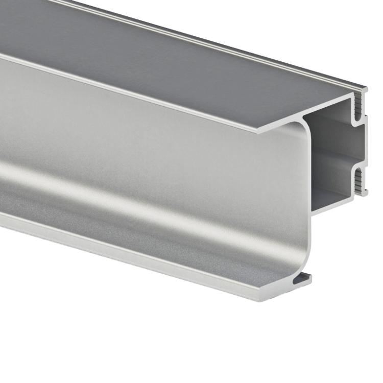 Extruded brushed aluminum profile cabinet pull handles