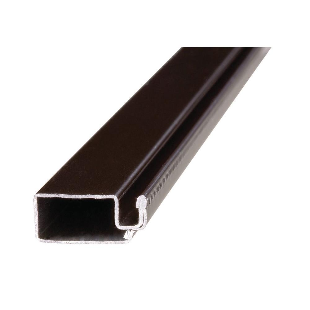 5/16 in. x 84 in. Brown Aluminum Screen Frame Piece Aluminum Extrusion with Spline Track Extrusion Profile