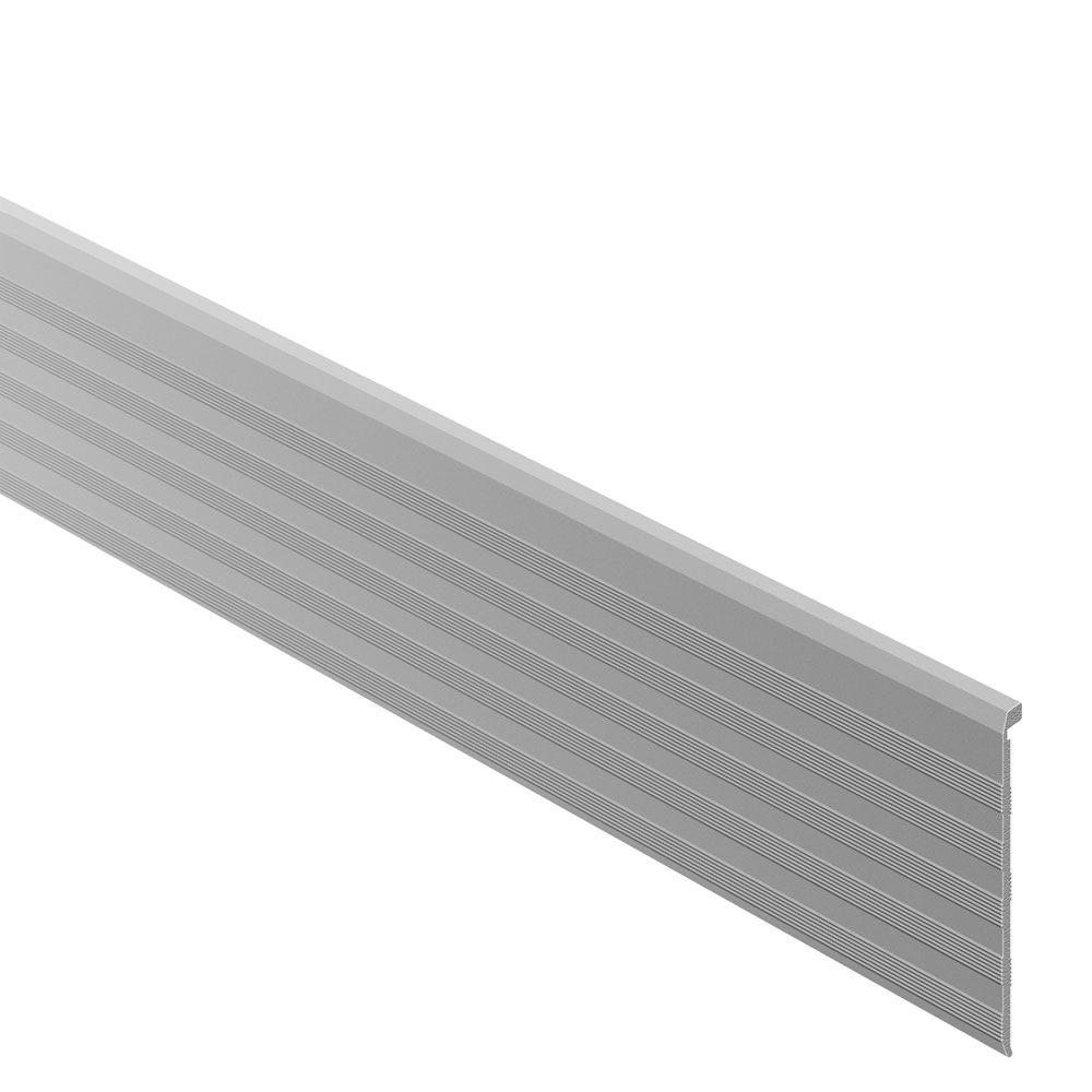 Anodized silver aluminium floor tile trim protection and decoration