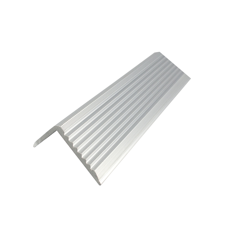 Silver White Aluminium Section Stair Nosing Extrusion Profile