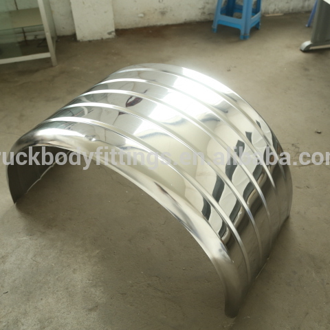 China made Stainless steel mudguard / fender for heavy truck and trailer 112008