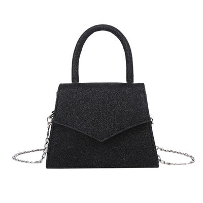 New Fashion latest Women Shoulder Messenger Bags PU Top-handle Wallet Purse Glitter Ladies Chain Elegant Cross body Shoulder Bag