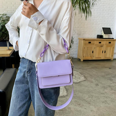 Chain Design New Mini PU Leather Flap Bags for Women 2020 Summer Girls Shoulder Handbag Female Fashion Cross Body Bag