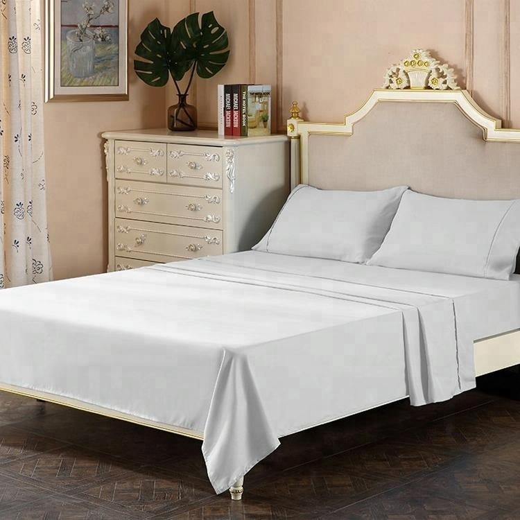 Copper Bamboo cotton bed sheet Bedding Set hotel